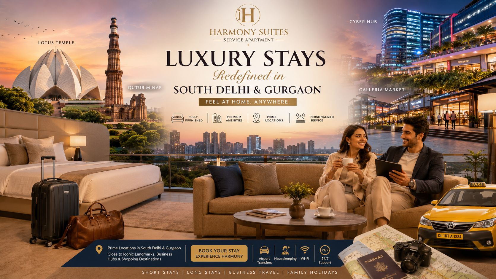 Attractions Near Harmony Suites Delhi & Gurgaon