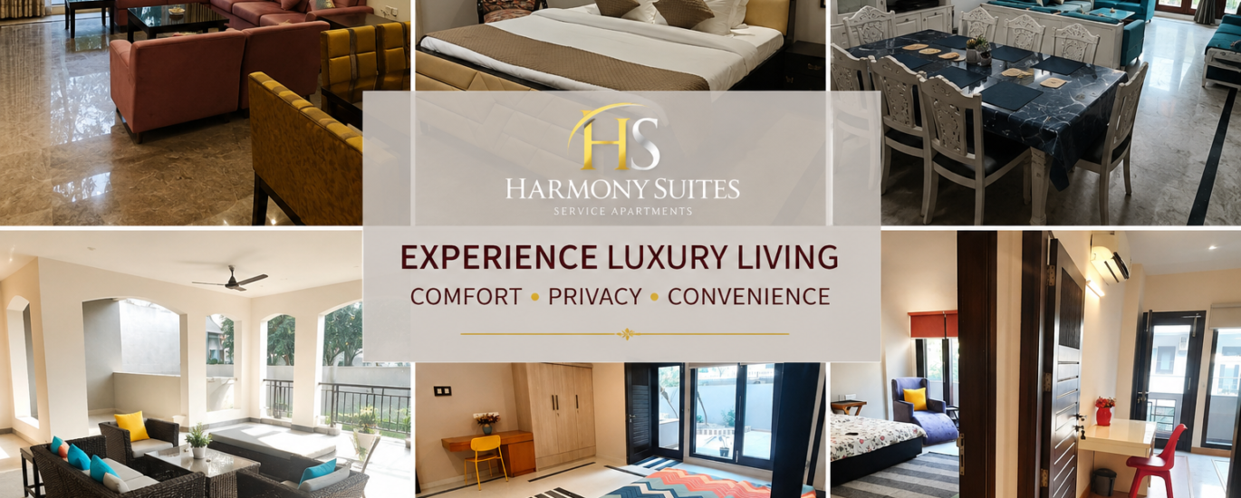 Modern luxury service apartment representing the future of hospitality in India