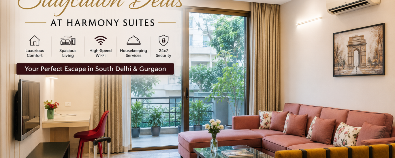 Best Summer Staycation Deals at Harmony Suites Service Apartments in South Delhi and Gurgaon