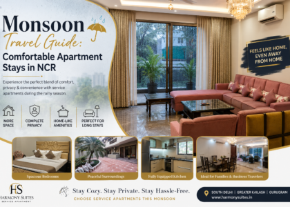 Monsoon travel guide for comfortable serviced apartment stays in NCR at Harmony Suites